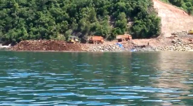 Foto Lokasi Pembangunan Pelabuhan Khusus PT AMI yang masuk zona tangkap ikan nelayan setempat