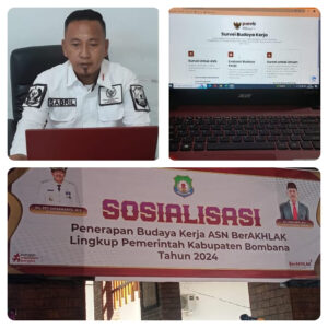 Kesbangpol Bombana Selesaikan Survei Indeks BerAKHLAK dan Employee Engagement Lebih Awal dari Jadwal