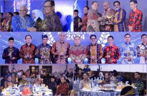 Pj. Bupati dan Sekda Bombana Raih Penghargaan Sultra Awards 2024