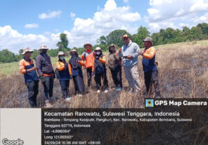 Tim TRC BPBD Bombana Tindak Lanjut Potensi Karhutla di Kawasan Rawaopa