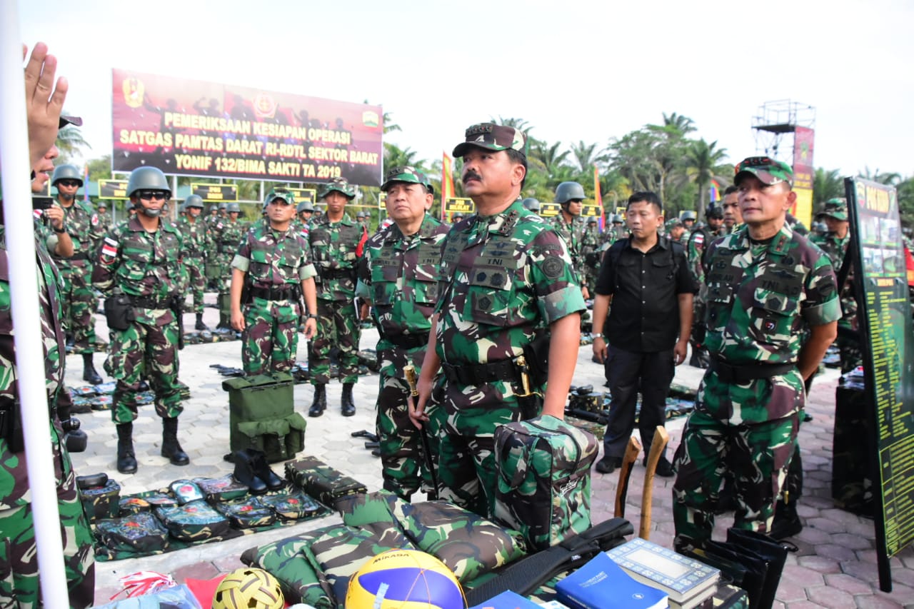 Panglima TNI cek kesiapan prajurit Yonif 132/BS jaga perbatasan RI-RDTL