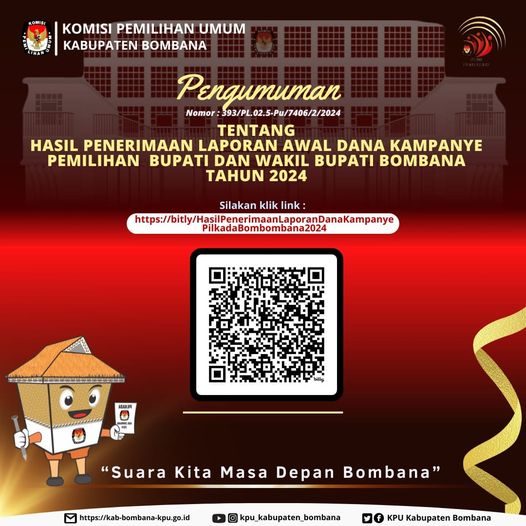Pengumuman LADK Pilkada Bombana 2024
