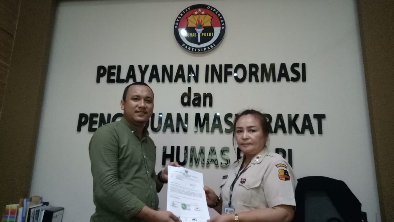 Foto pada saat penerimaan berkas di mabes polri