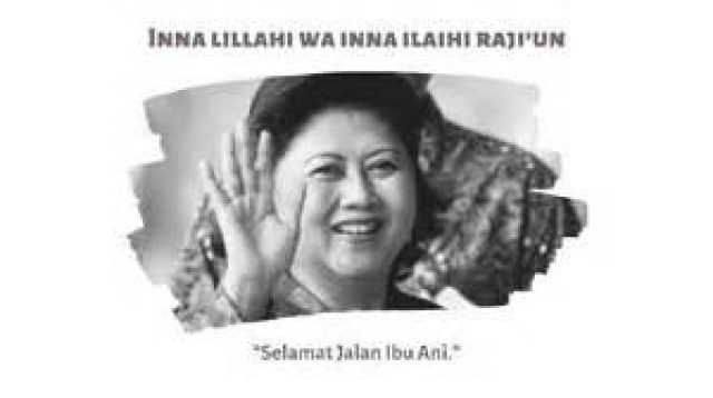 Foto almarhum ibu Ani Yudhoyono