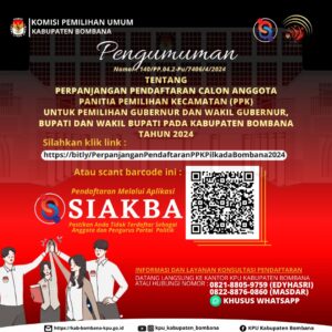 KPU Bombana Perpanjang Pendaftaran Seleksi Calon Anggota Panitia Pemilihan Kecamatan