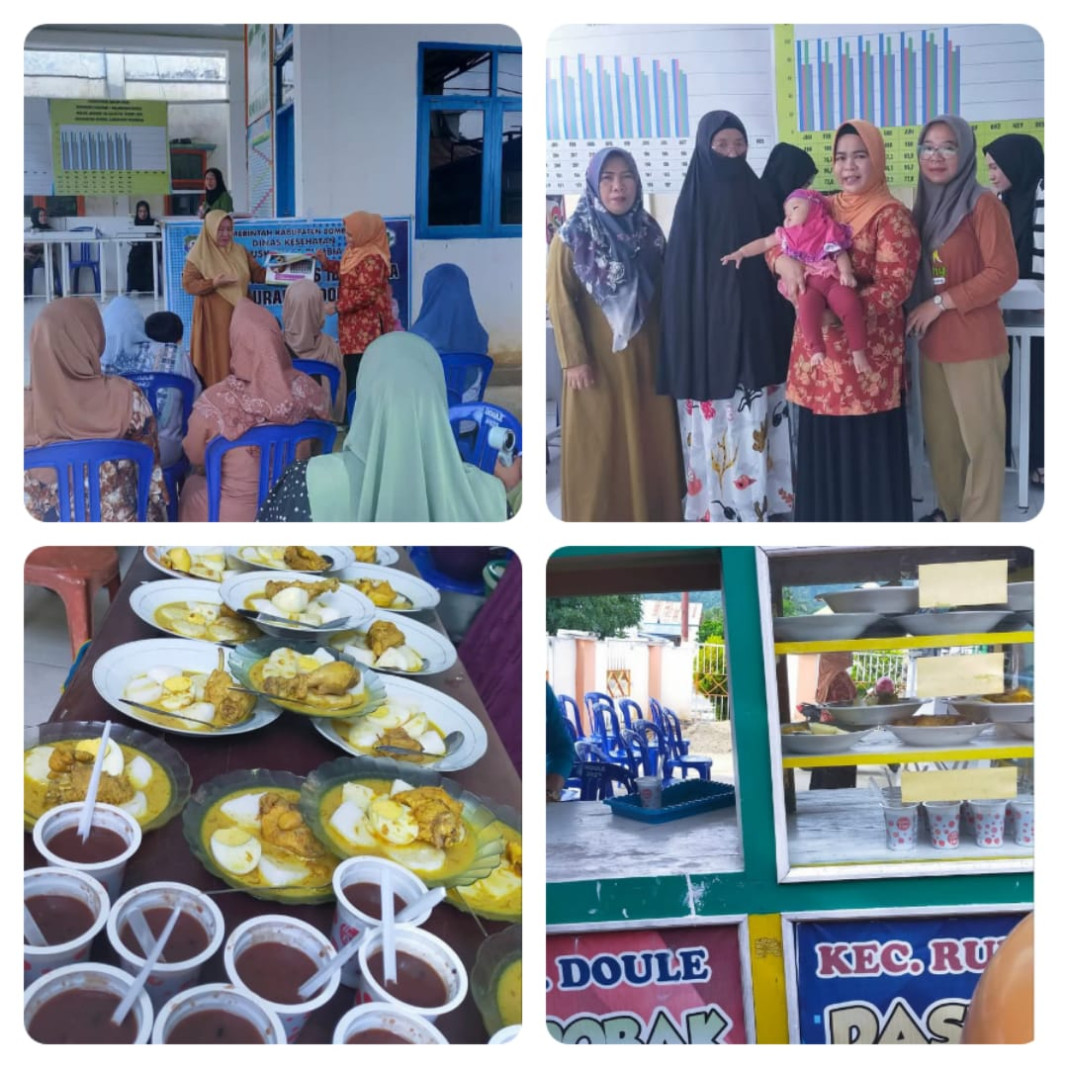 Foto Rangkaian Kegiatan Posyandu dan Pemberian Makanan Tambahan Bergizi