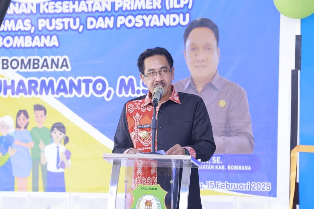 Pj. Bupati Bombana Edy Suharmanto saat menyampaikan sambutannya