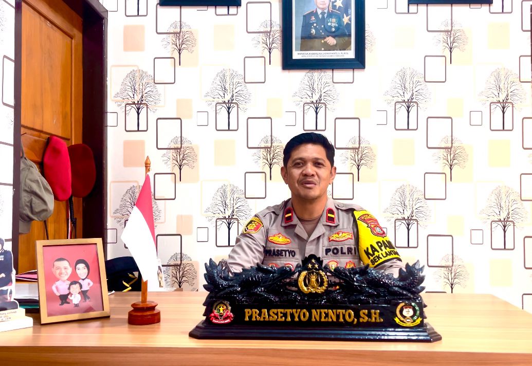 Kapolsek Lantari Jaya, IPDA Prasetyo Nento, SH.