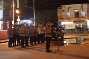 Kapolres Bombana Pimpin Apel Pengamanan Malam Takbiran Idul Fitri 1446 H