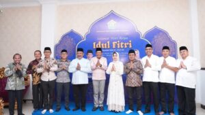Silaturahmi Idul Fitri, Pemkab Bombana Bertemu Wakil Gubernur Sultra
