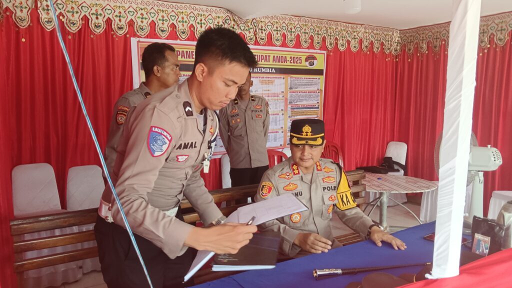 Antisipasi Arus Balik, Kapolres Bombana Pastikan Personel Pospam Siaga 24 Jam