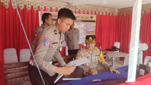 Antisipasi Arus Balik, Kapolres Bombana Pastikan Personel Pospam Siaga 24 Jam