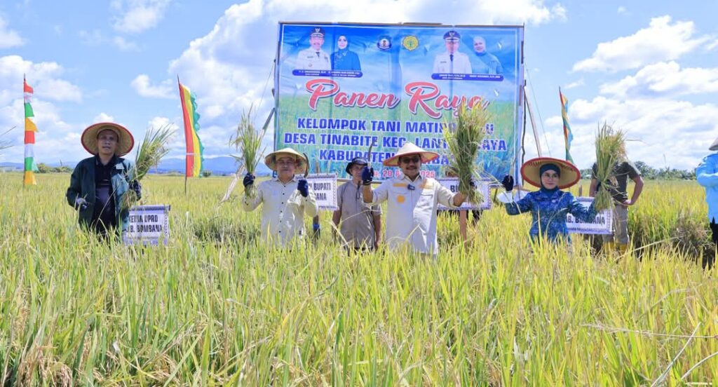 Bupati Bombana Hadiri Panen Raya Dukung Swasembada Pangan
