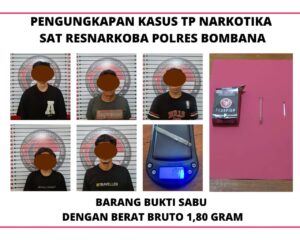 Penggerebekan Kos di Bombana, Polisi Bekuk Enam Tersangka Kasus Sabu