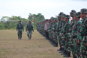 Kodim 1431/Bombana Gelar Gladi Upacara Pembukaan TMMD ke-124 Ta. 2025 di Desa Wia-wia