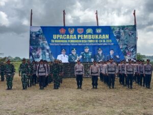 TMMD ke-124 Resmi Dibuka di Bombana, Bupati Burhanudin: Sinergi TNI dan Pemda Wujudkan Pemerataan Pembangunan