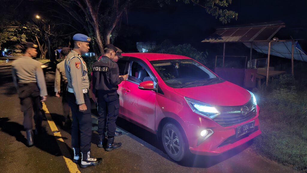 Polres Bombana Gelar Razia Ops Pekat Anoa 2025, Tak Temukan Pelanggaran Hukum