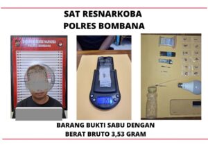 Satresnarkoba Polres Bombana Amankan Pengedar Sabu di Poleang Utara
