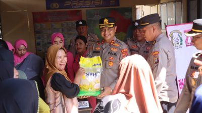 Polres Bombana Salurkan 14 Ton Beras Murah Jelang HUT RI ke-80