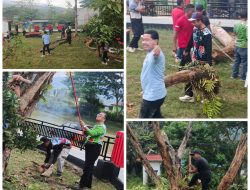 Kesbangpol Bombana Gelar Kerja Bakti Massal Dukung Gerakan Berani Bersih Wonuaku