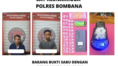 Dua Warga Bombana Diamankan Terkait Dugaan Peredaran Sabu