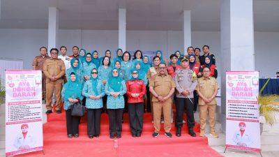 Gerakan Donor Darah PKK Sultra dan Pemkab Bombana Tunjukkan Kepedulian Sosial