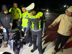 Polres Bombana Amankan 14 Knalpot Brong Saat Razia Malam