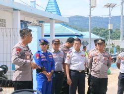 Kapolres Bombana Tinjau Kesiapan Pos Pam dan Pelabuhan Jelang Mudik