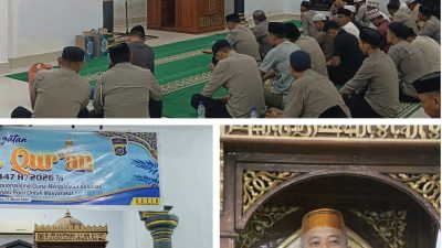 Peringatan Nuzulul Qur’an di Polres Bombana, Kapolres Ajak Perkuat Soliditas dan Profesionalisme