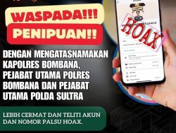 Kapolres Bombana Ingatkan Warga Waspada Penipuan Mengatasnamakan Pejabat Polri