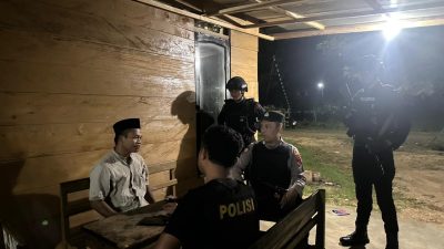 Polisi dan Brimob Patroli Jam Rawan di Bombana, Imbau Warga Kunci Rumah