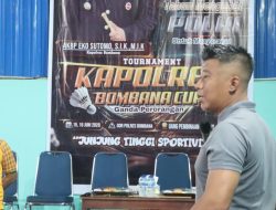 Kapolres Bombana Buka Turnamen Bulu Tangkis HUT Bhayangkara ke-80