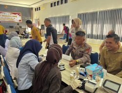 Polres Bombana Gelar Bakti Kesehatan dan Donor Darah Sambut Hari Bhayangkara ke-80