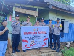 Polsek Kabaena Salurkan Bantuan Sosial untuk Dua Warga Kurang Mampu Jelang HUT Bhayangkara ke-80