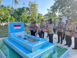 Ziarah dan Tabur Bunga Polres Bombana Peringati Hari Bhayangkara ke-80