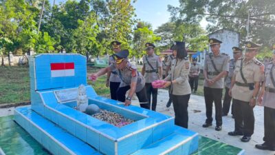Ziarah dan Tabur Bunga Polres Bombana Peringati Hari Bhayangkara ke-80