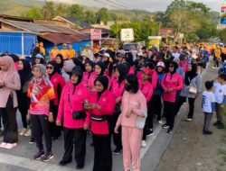 Polres Bombana Gelar Jalan Santai dan Senam Bersama Sambut HUT Polri ke-80