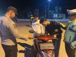 Polres Bombana Gelar KRYD di Tugu Munajah, Ciptakan Kamtibmas Kondusif